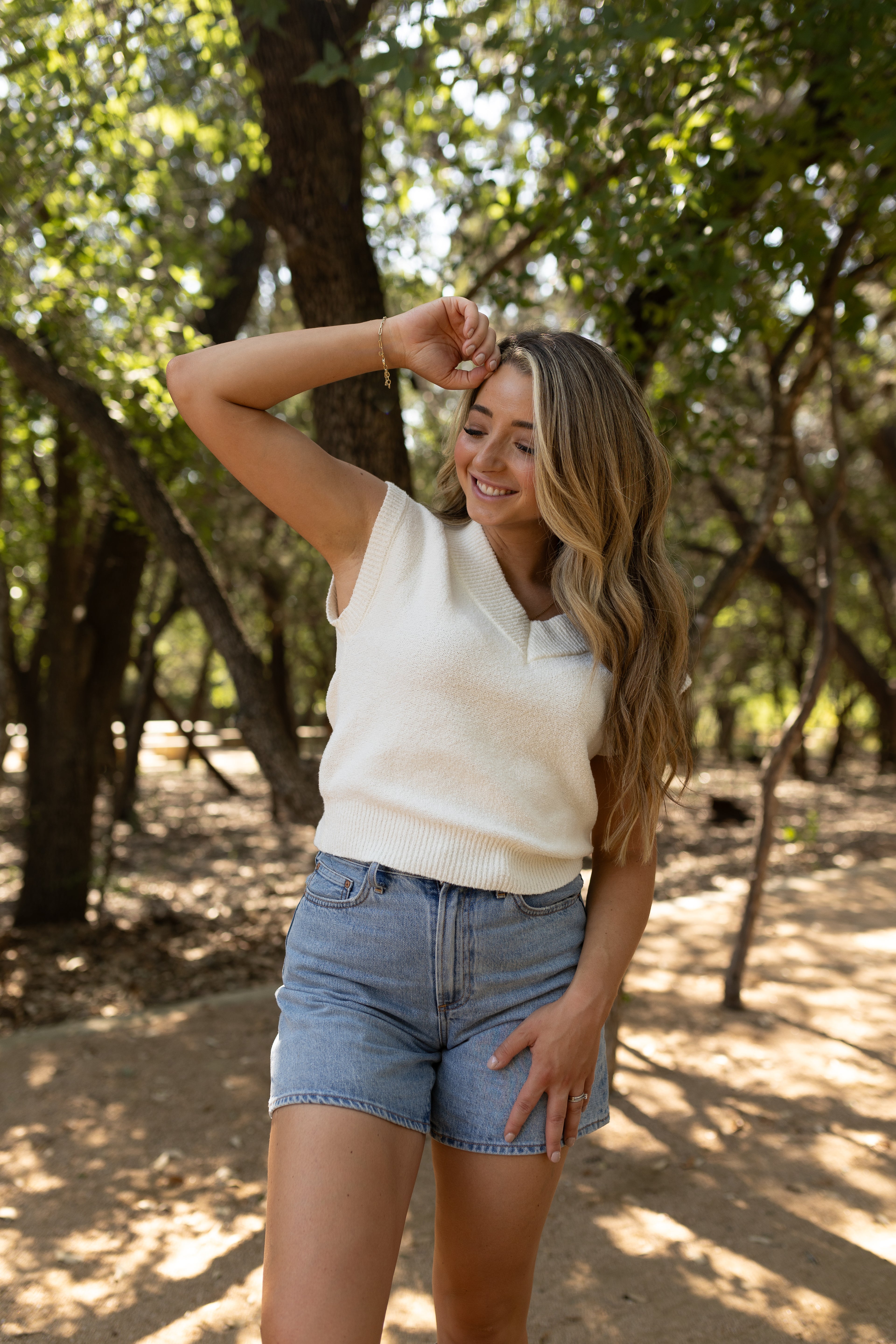 Ivory Lane Sweater Vest Top