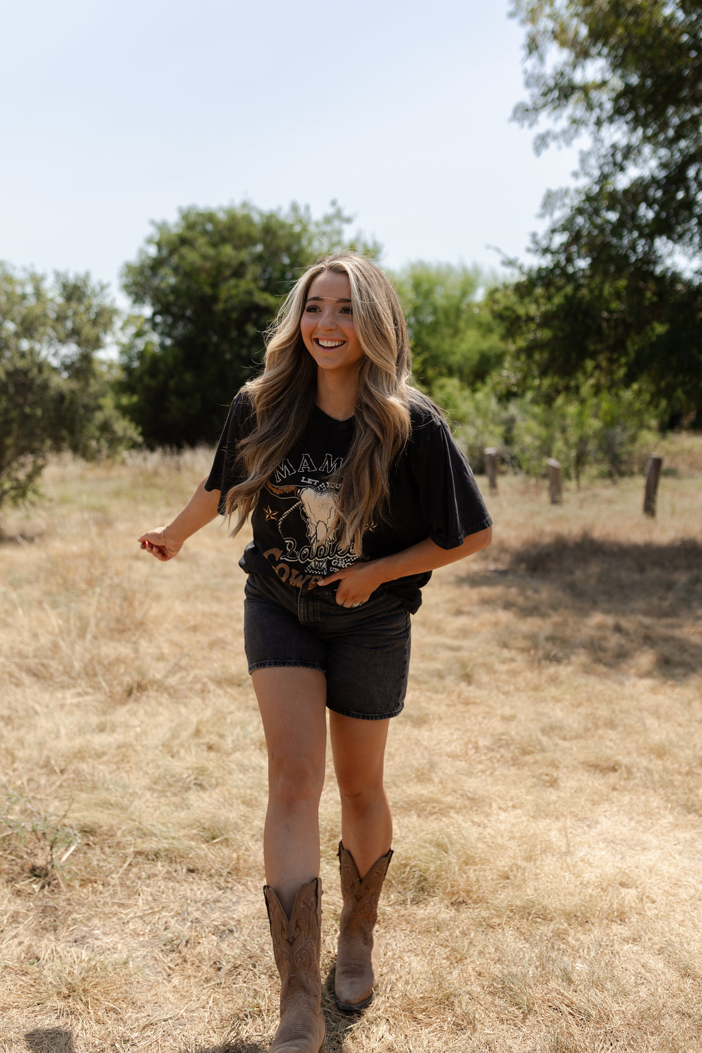 Mama Let Your Babies Be Cowboys Graphic Tee