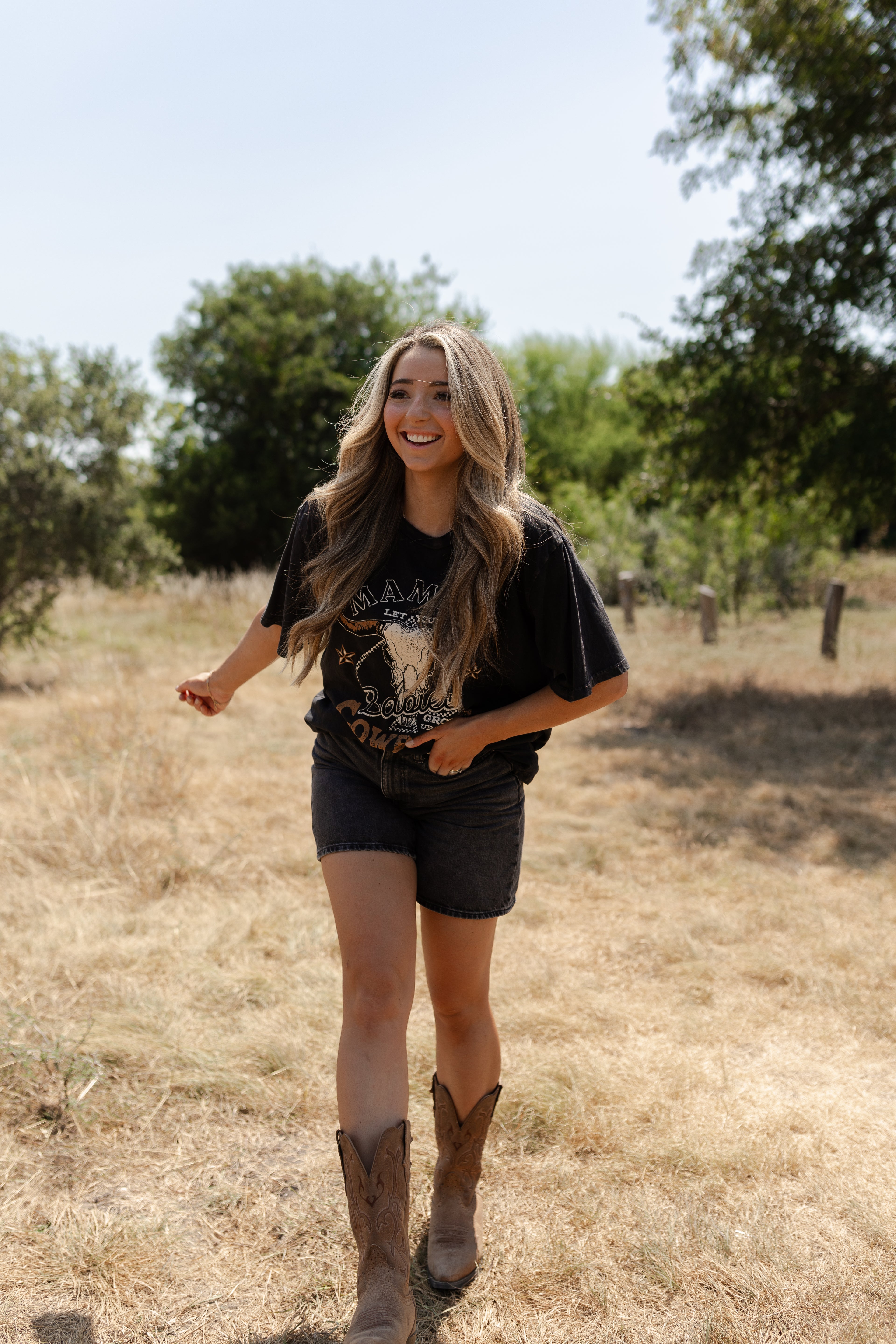 Mama Let Your Babies Be Cowboys Graphic Tee